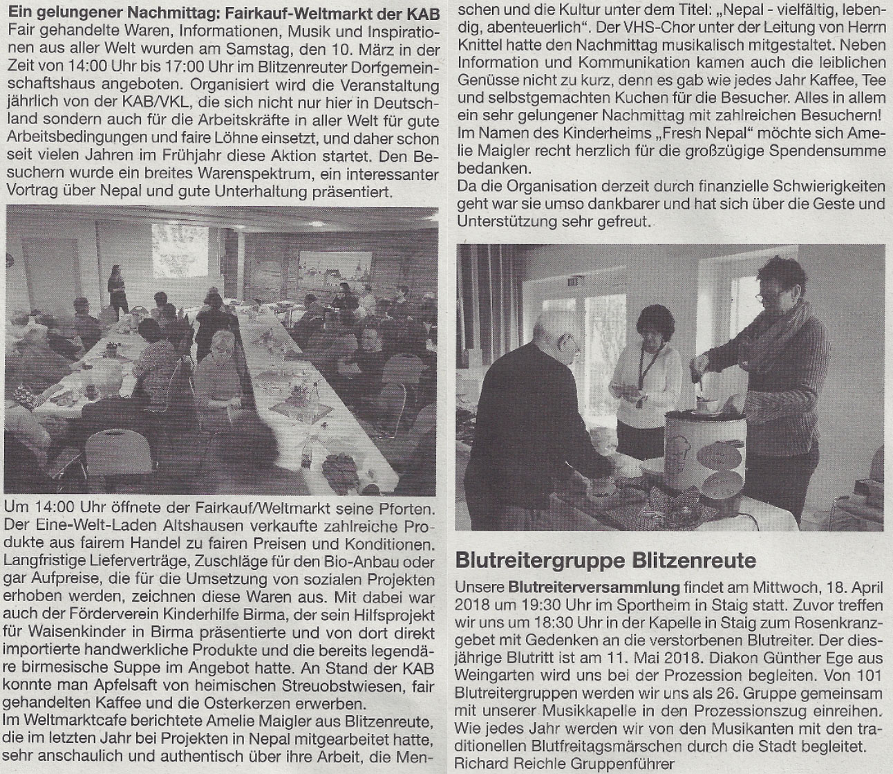 Fairkauf-Weltmarkt 2017 in Blitzenreute