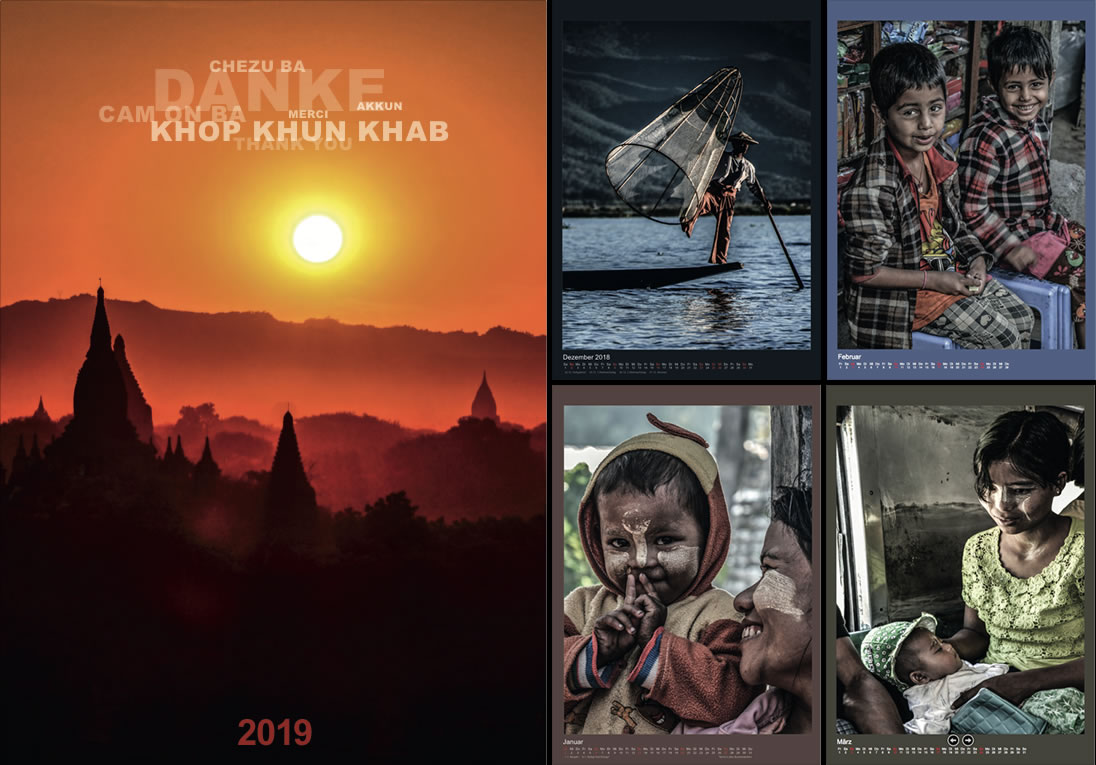 Foto-Kalender Birma 2019